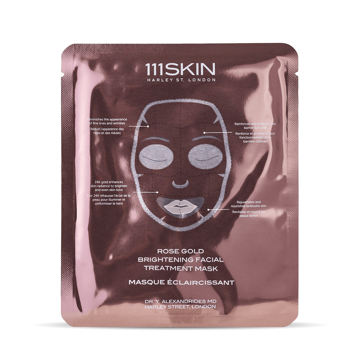 Rose Gold Brightening Facial Treatment Mask – 111SKIN