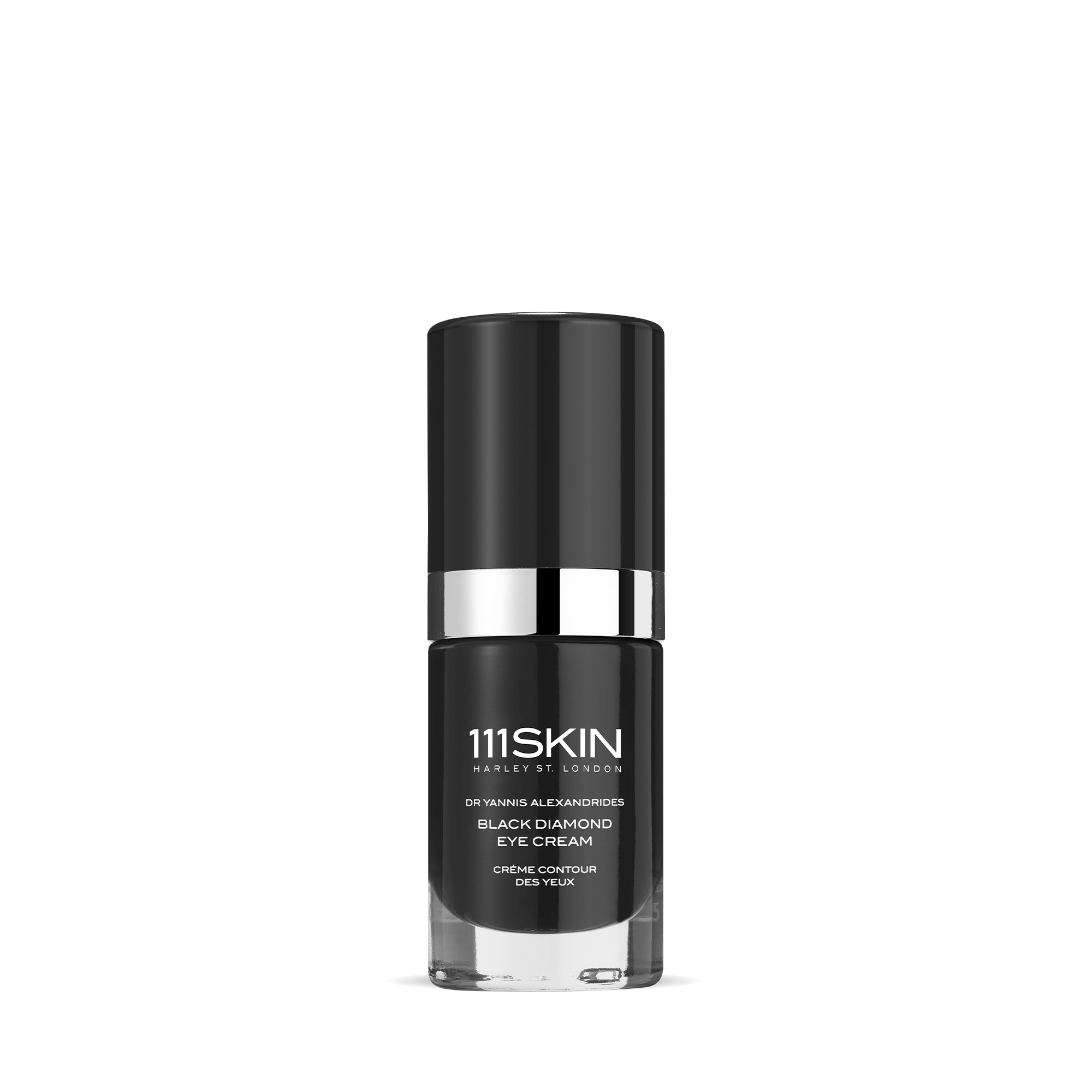 Black glass bottle of 111SKIN Eye Cream